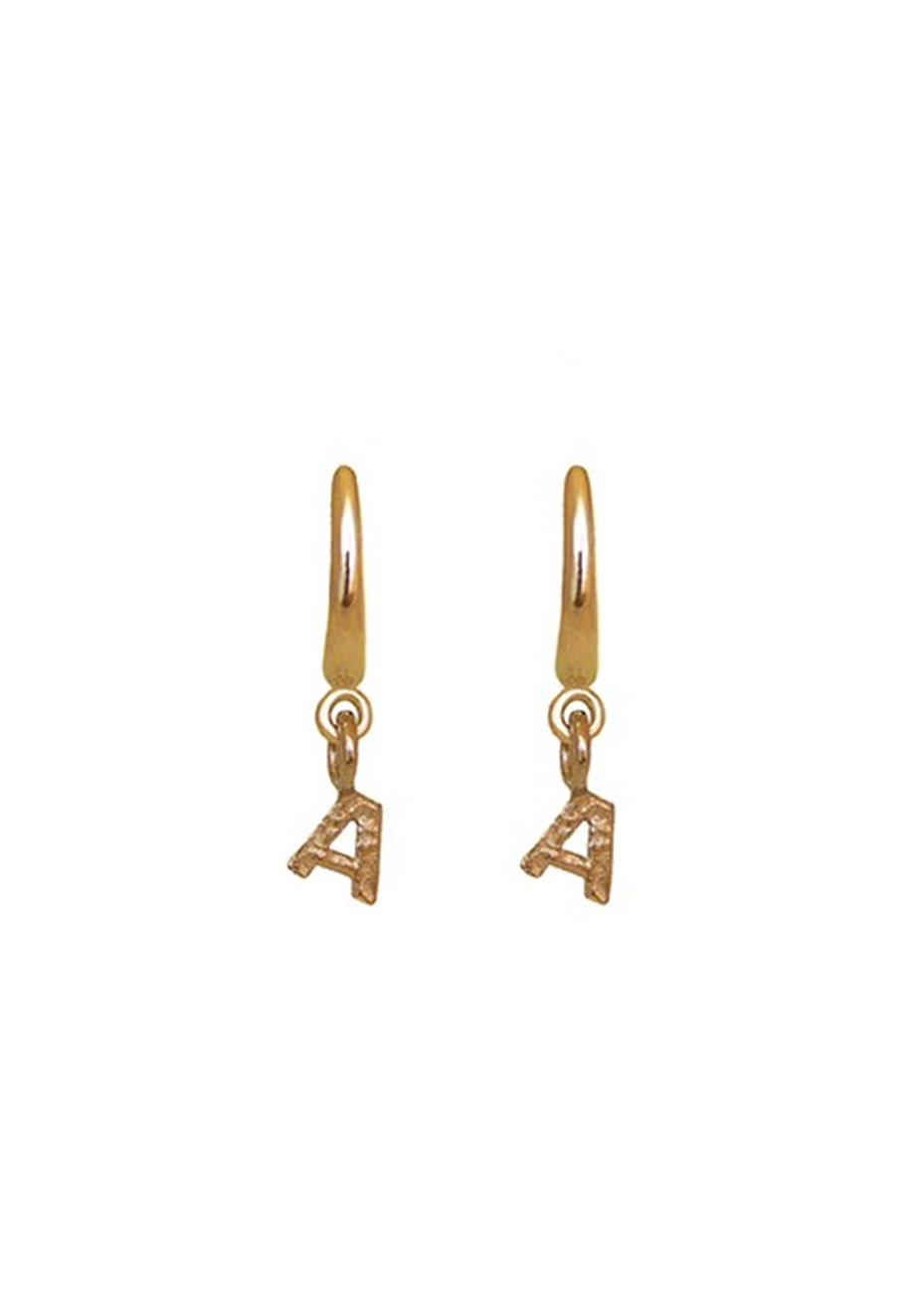 Pendientes en plata Letters Gold Pendientes en plata Letters Gold