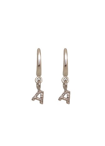 Pendientes en plata Letters Silver