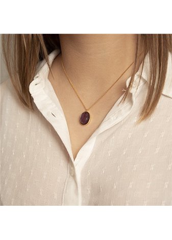 Colgante y cadena Double Mora Gold