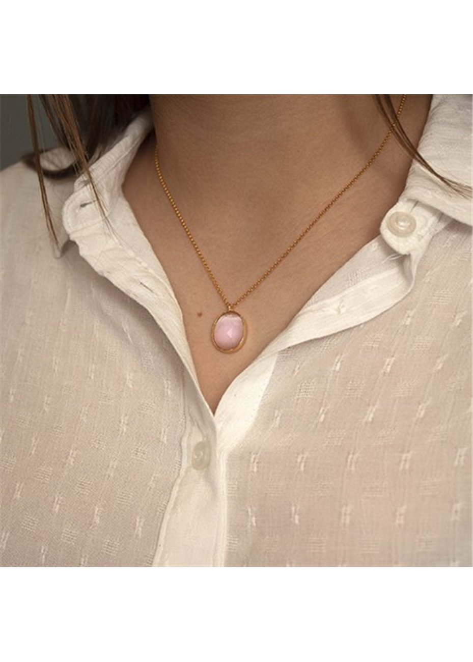 Colgante y cadena en plata Double Rosa Gold Colgante y cadena en plata Double Rosa Gold