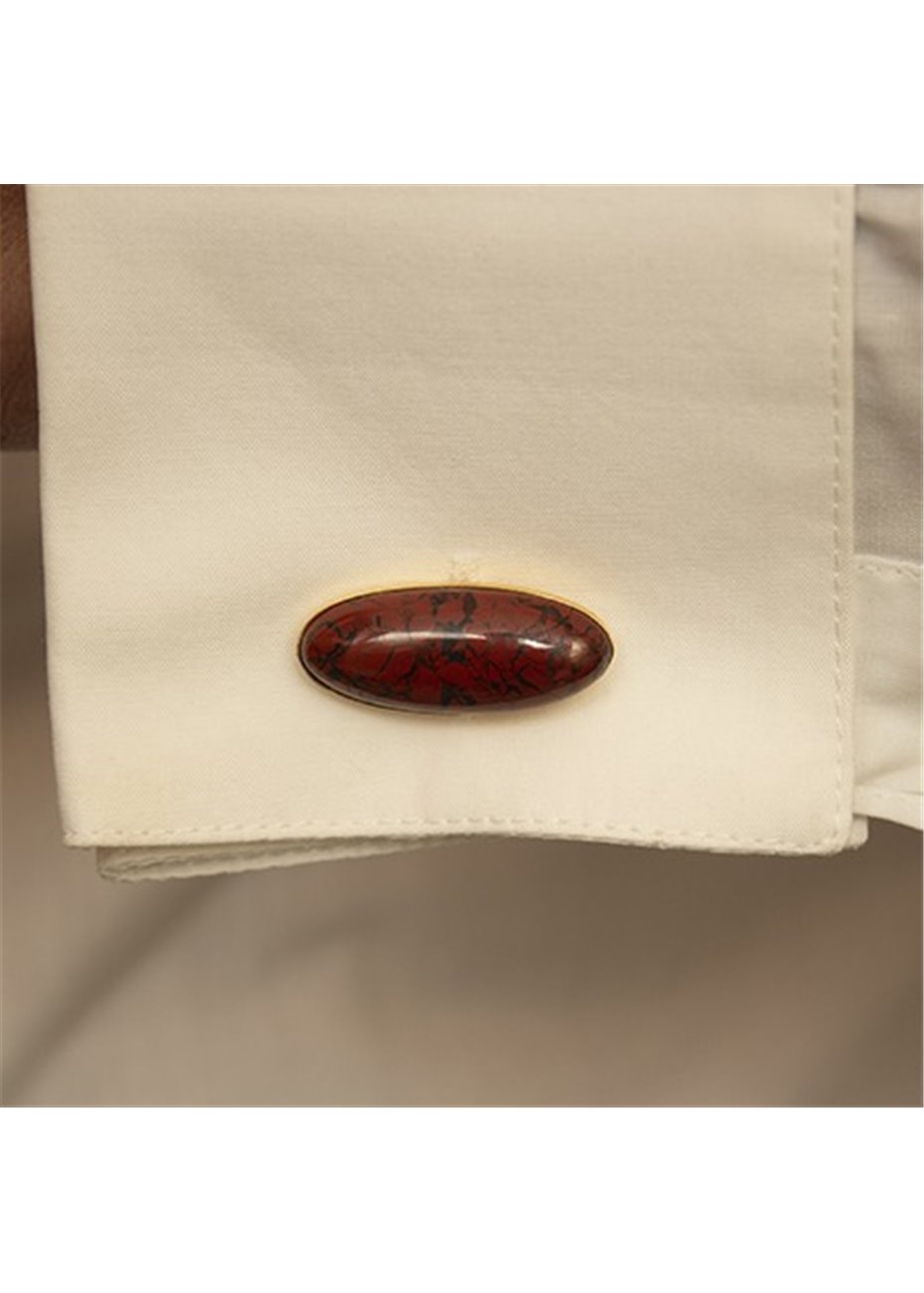 Gemelos en plata JASPE BRACCIATO GR Gold