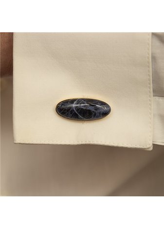 Gemelos en plata SODALITA GR Gold