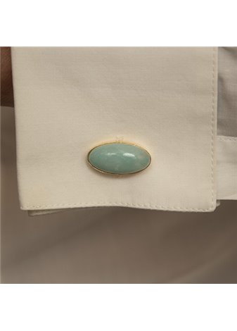 Gemelos en plata AMANZONITA MD Gold