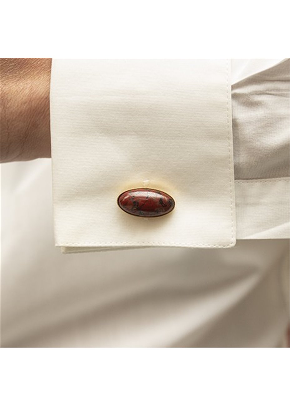 Gemelos en plata JASPE BRACCIATO MD Gold