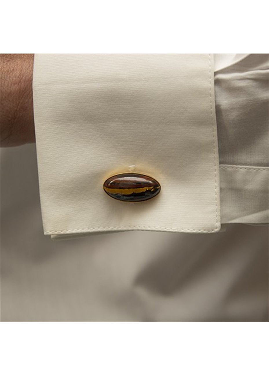 Gemelos en plata OJO DE HIERRO MD Gold