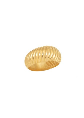 Sortija en plata Gallón Gold