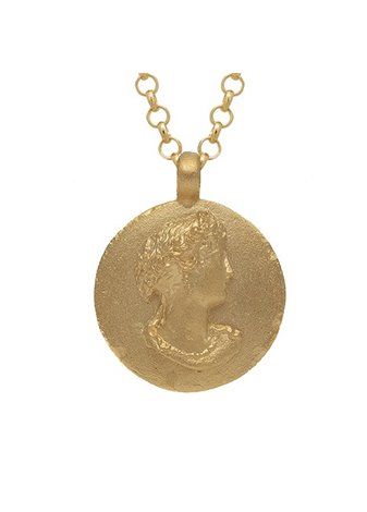 Colgante Camafeo y Cadena Plata Gold