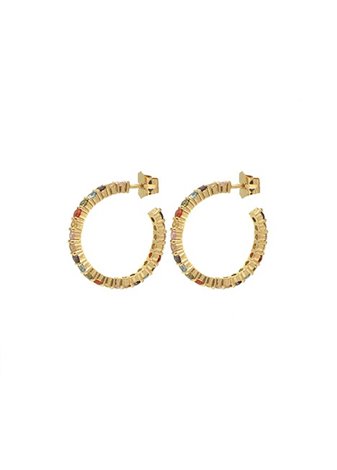 Pendientes en Plata Tutti Grande Gold