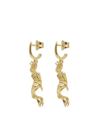 Pendientes en Plata Ninfa Gold