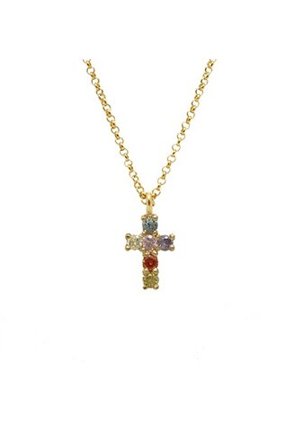 Colgante y cadena en plata Rood Tutti Gold