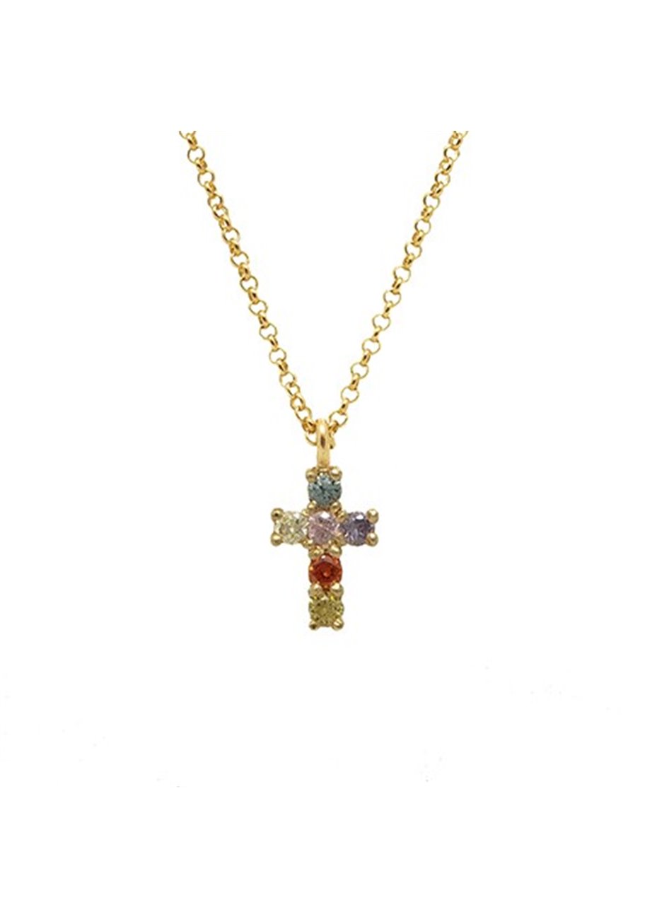 Colgante y cadena en plata Rood Tutti Gold
