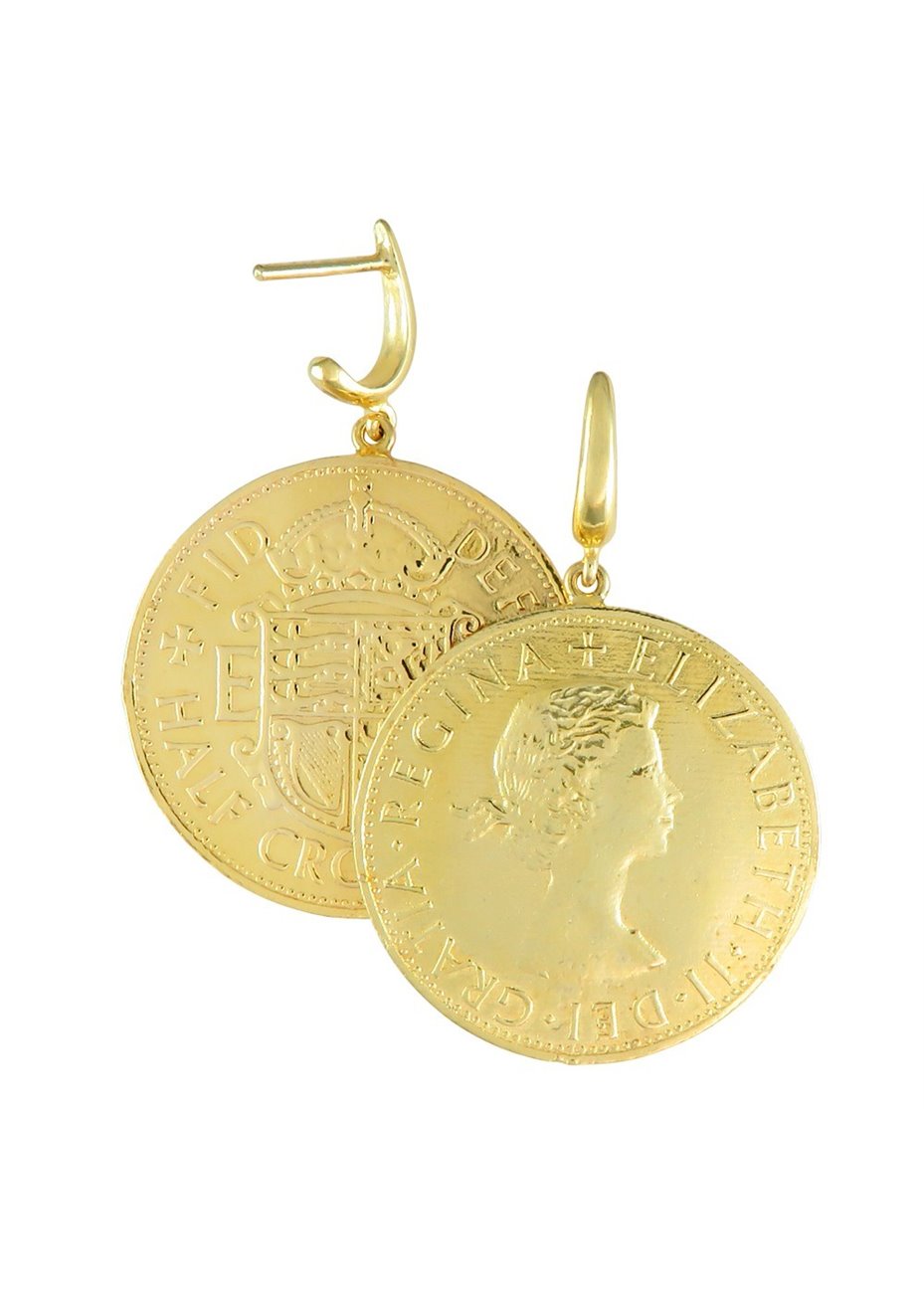 Pendientes en Plata Koin Grande Gold Pendientes en Plata Koin Grande Gold