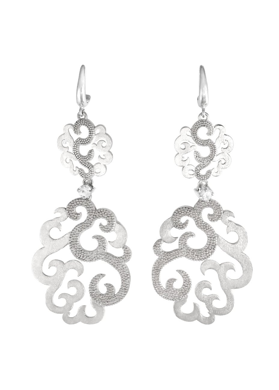Pendientes en plata Arabesco Doble Pendientes en plata Arabesco Doble