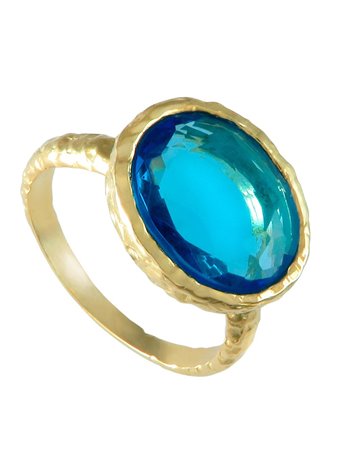 Anillo Ruka Aguamarina
