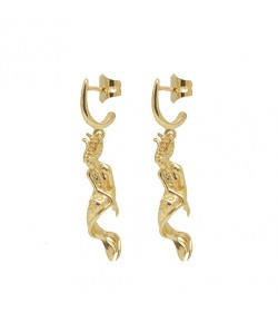 Pendientes en Plata Ninfa Gold