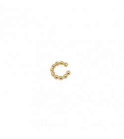 Ear Cuff en Plata Bolas Mini Gold