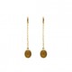 Pendientes Giol Citrino Oval Gold