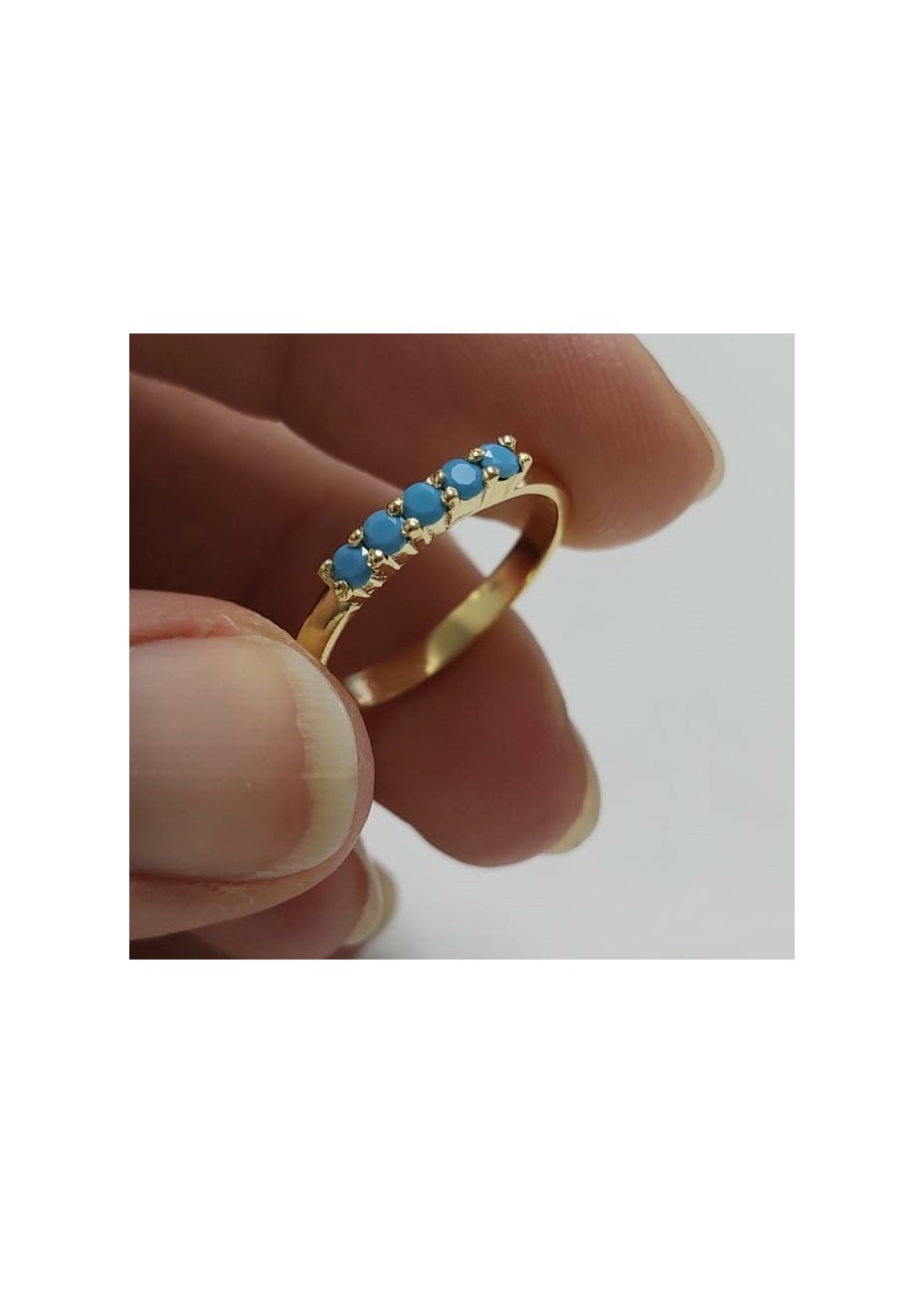 Anillos en Plata Cinq Nanoturquesas Gold