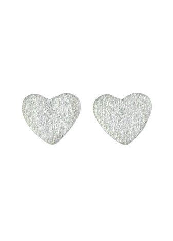 Pendientes en Plata Corazón Silver