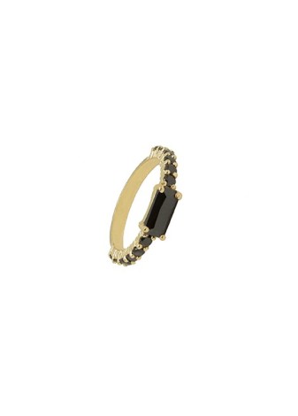 Anillo en plata Bagt Negra...