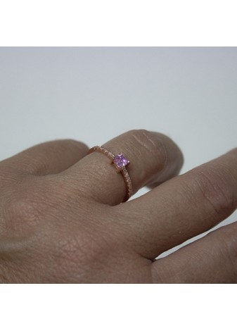 Anillo en plata Carr Rosa...