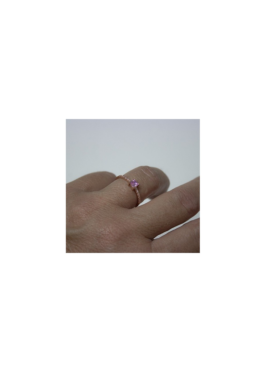 Anillo en plata Carr Rosa de Francia Rosé