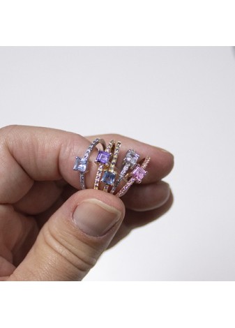 Anillo en plata Carr Blanca Silver