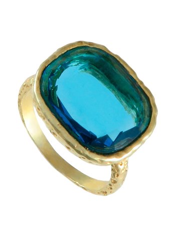 Anillo Araka Aguamarina