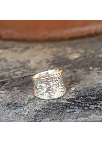 Anillo en Plata Grated Silver