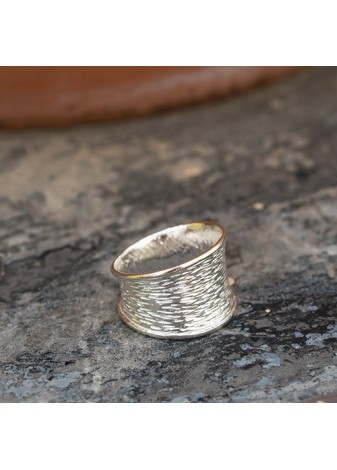 Anillo en Plata Grated Silver