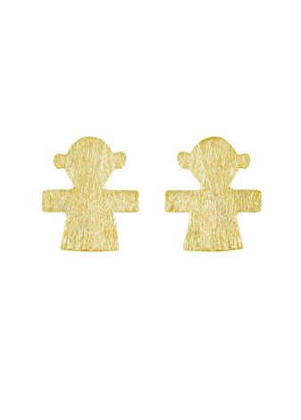 Pendientes en Plata Niña Gold
