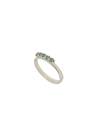 Anillo en Oro Blanco Cinq...