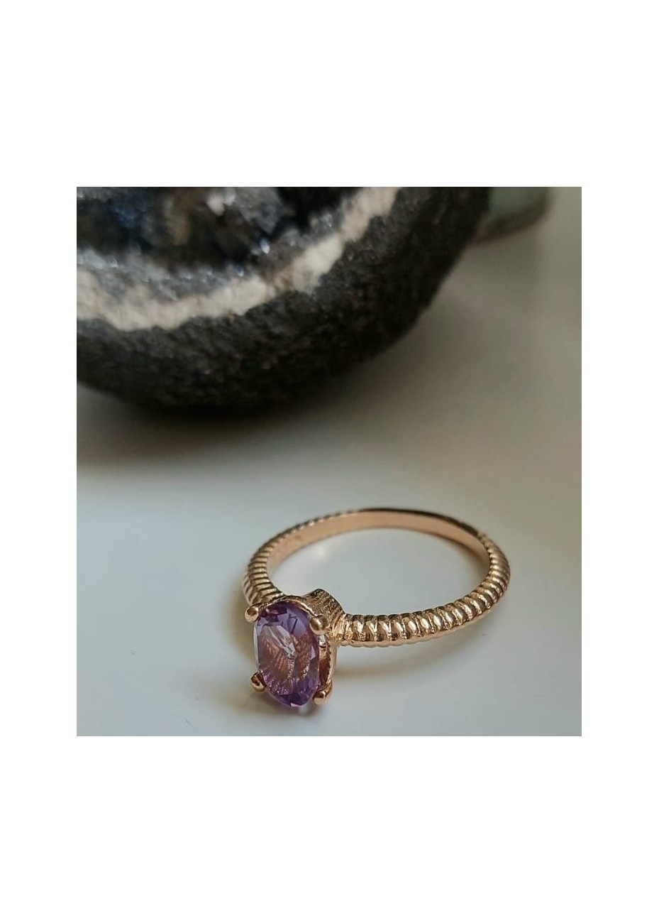 Anillo en Plata Narubi Amatista Semiprecioso Rose
