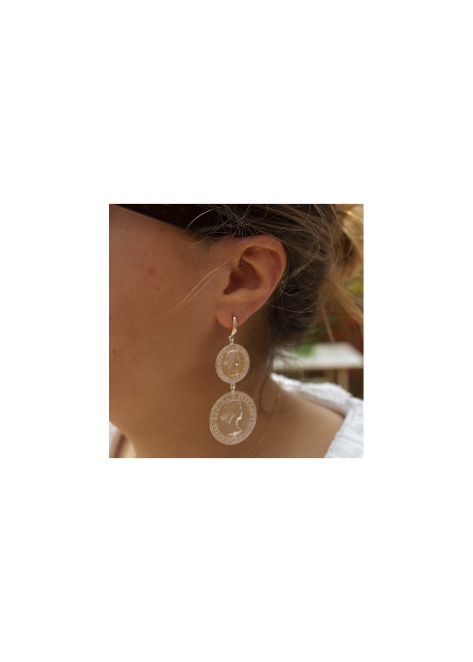 Pendientes en Plata Koin Doble Silver