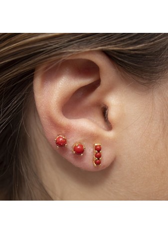 Pendientes en Plata Chaton...