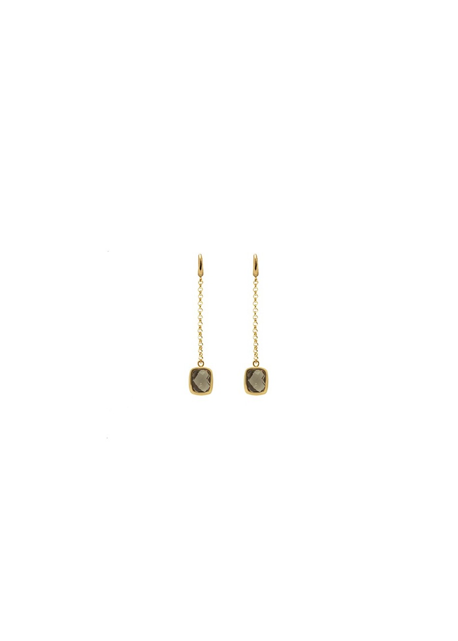 Pendientes en Plata Chain Antico Fumé Light Gold
