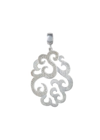 Colgante y Cadena en Plata Arabescos Grande Silver