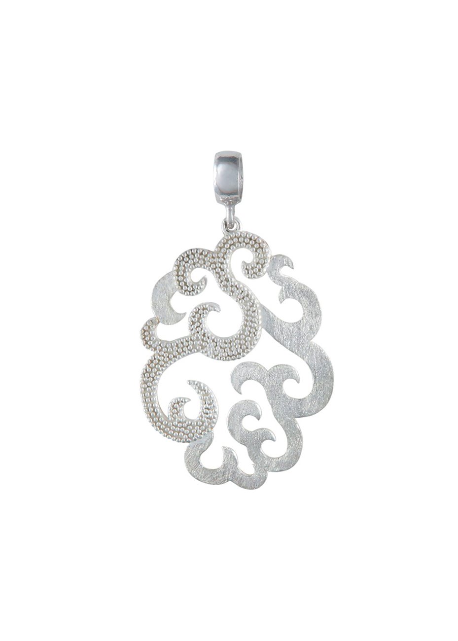 Colgante y Cadena en Plata Arabescos Grande Silver Colgante y Cadena en Plata Arabescos Grande Silver