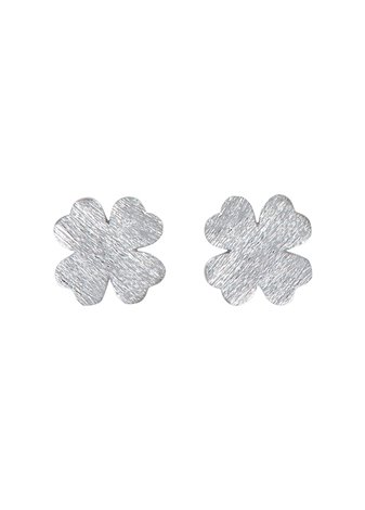 Pendientes en Plata Trébol Silver