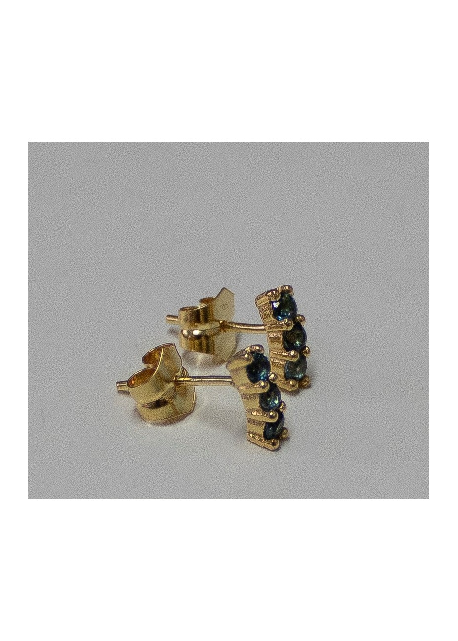 Pendientes en Plata Tre Blue London Gold