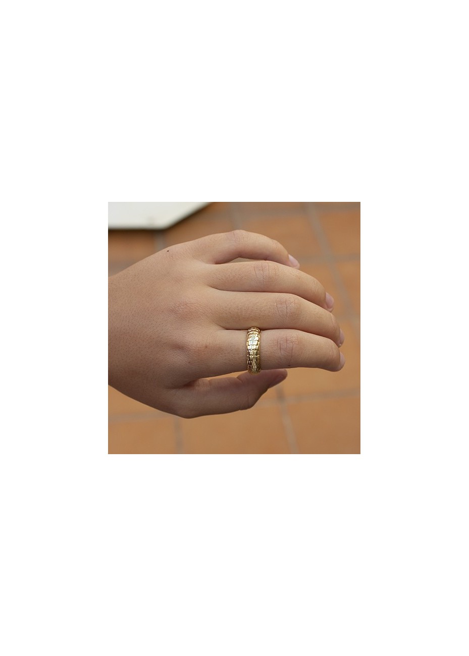 Anillo en Plata Snake Gold