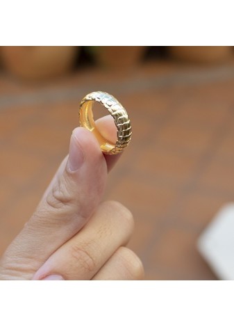 Anillo en Plata Snake Gold