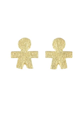 Pendientes en Plata Niño Gold