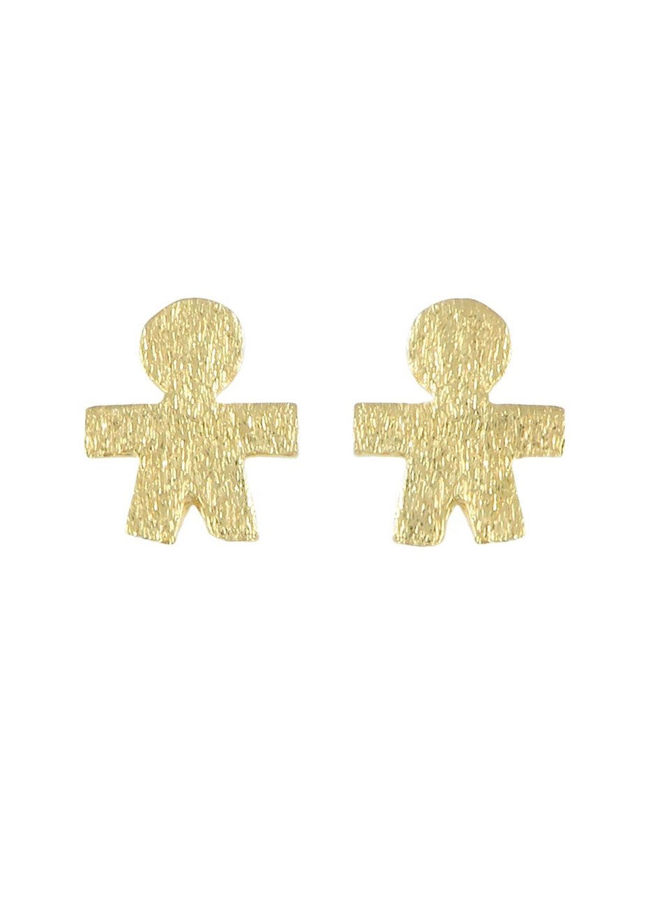 Pendientes en Plata Niño Gold