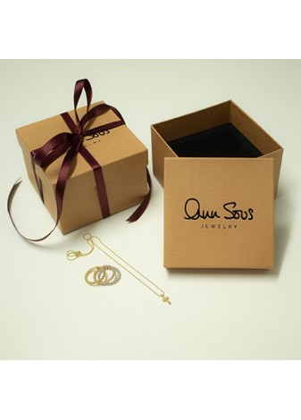 Pendientes en Plata Luna Antic Espinela Citrino Gold