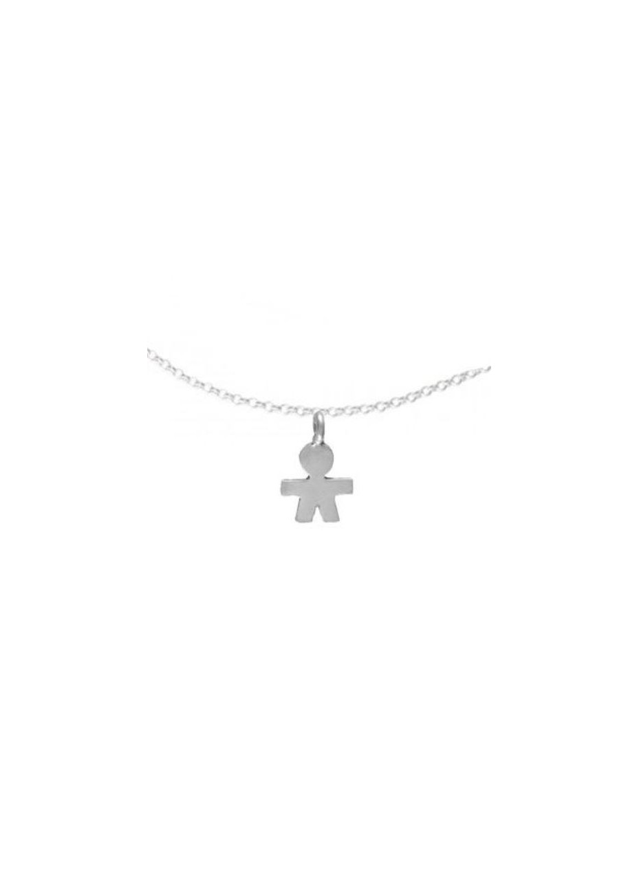 Colgante Niño y Cadena en Plata Silver