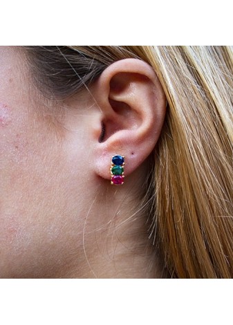 Pendientes en Plata Trio...