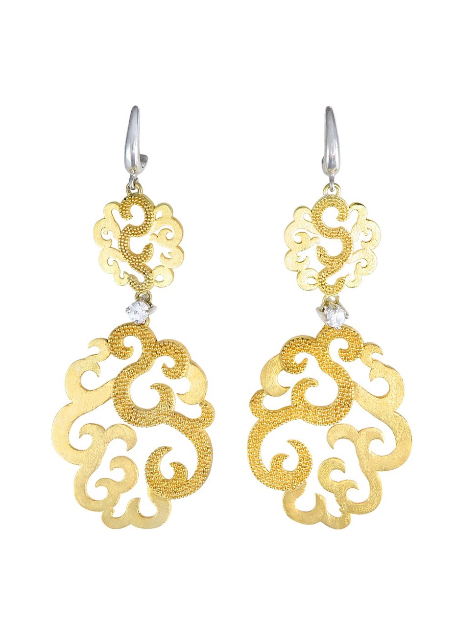 Pendientes en plata Arabesco Doble Pendientes en plata Arabesco Doble