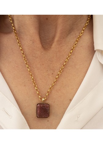 Colgante en Plata Rodolita...