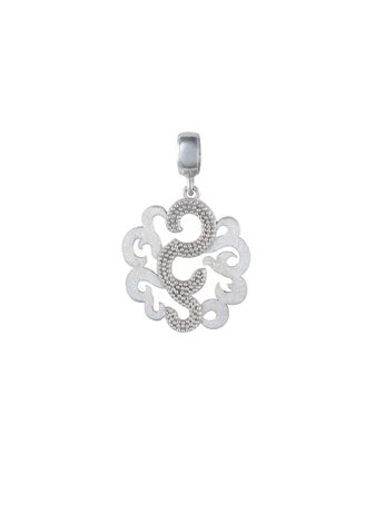 Colgante y Cadena en Plata Arabescos Mediano Silver